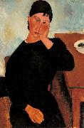 Amedeo Modigliani Elvira Resting at a Table France oil painting artist